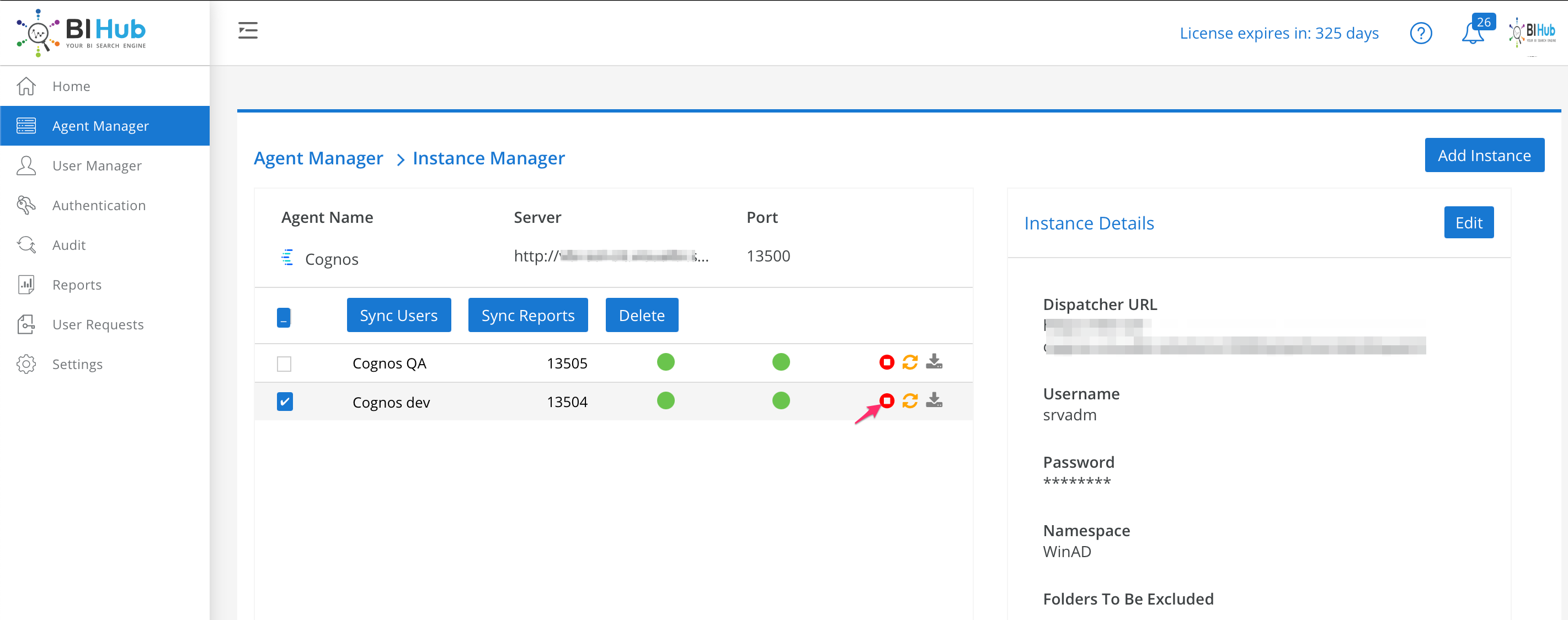 Stop Instance