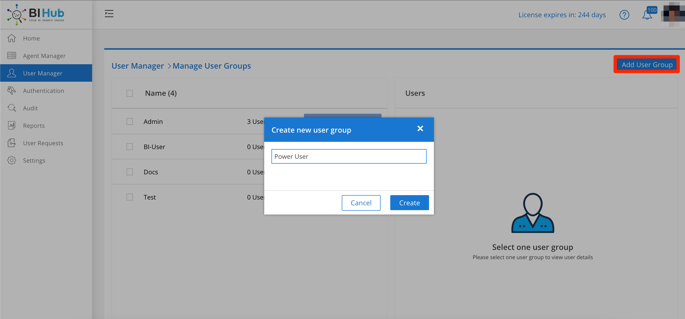 Add User Group