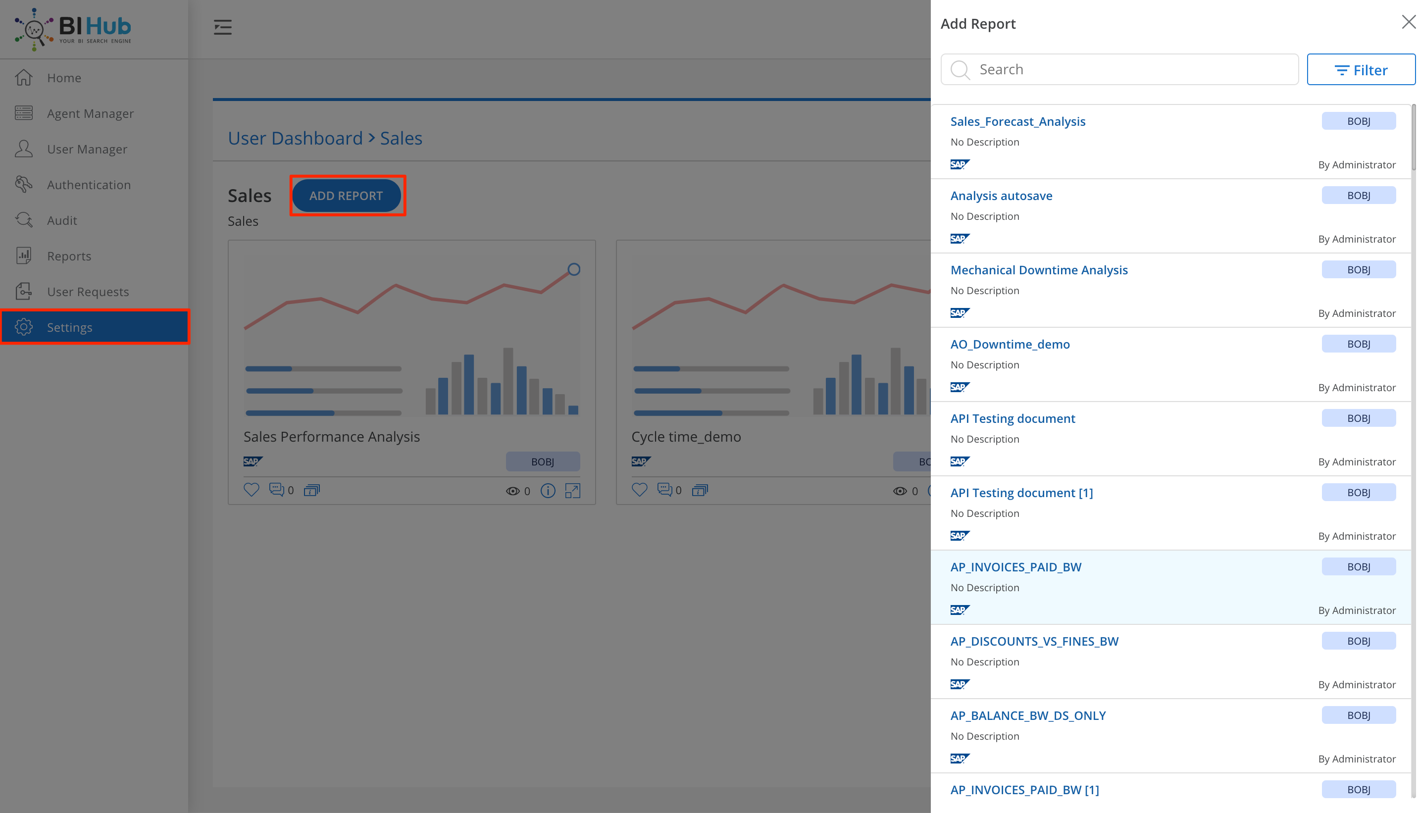 Custom Dashboard Panel with Sales Dashboard