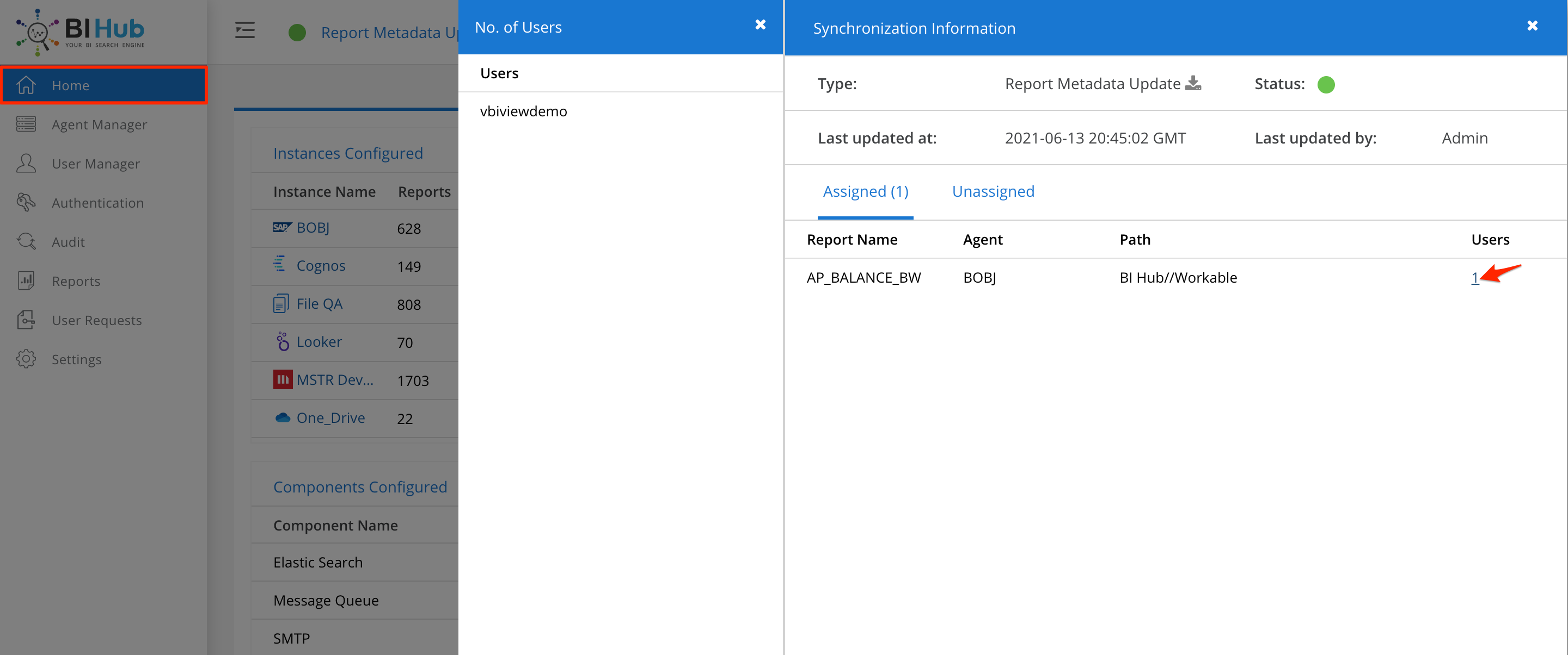 Reports Metadata information