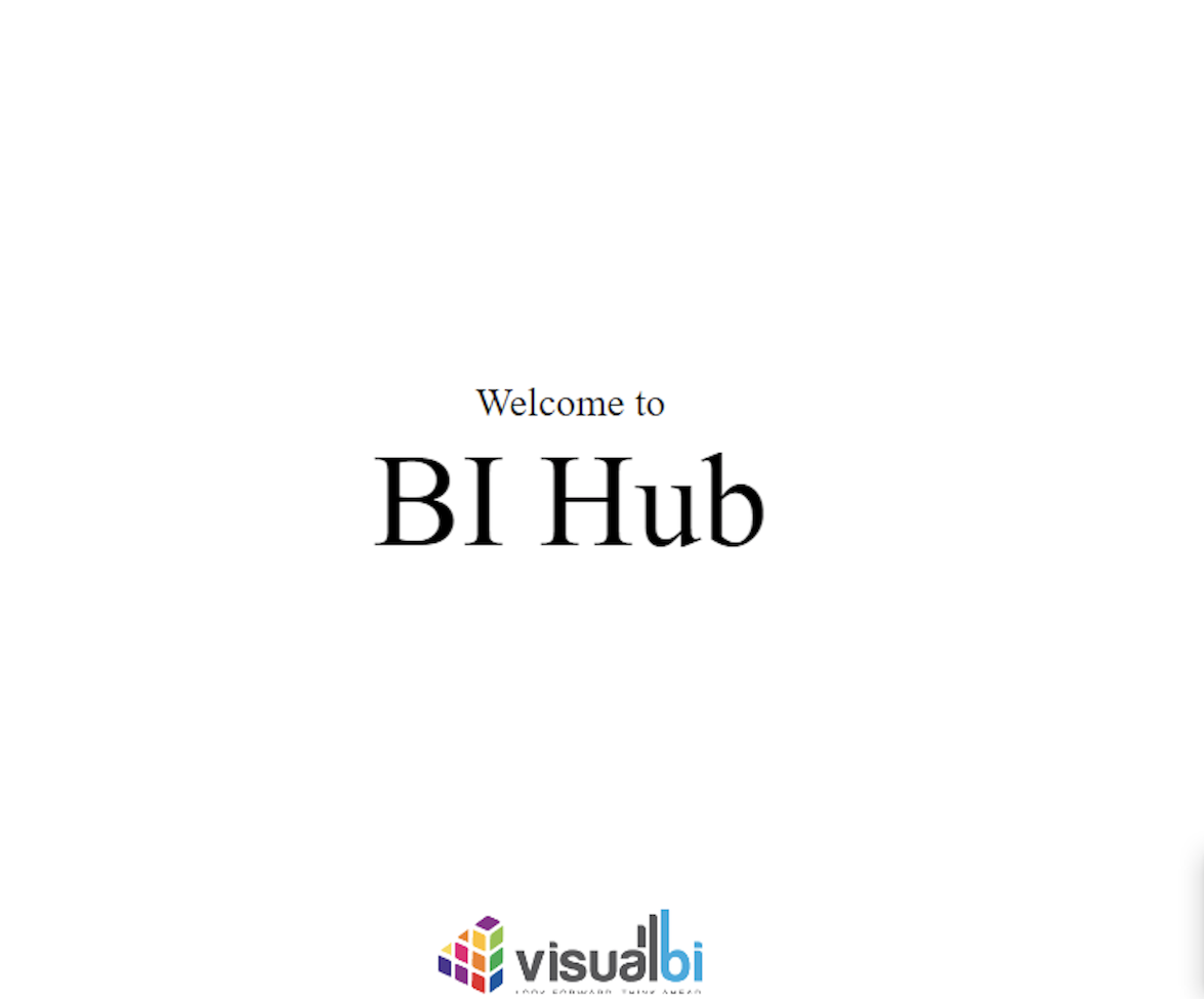 BI Hub Server Verification Screen