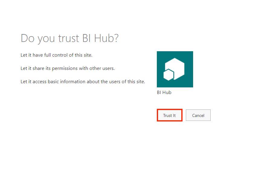 Trust SharePoint App