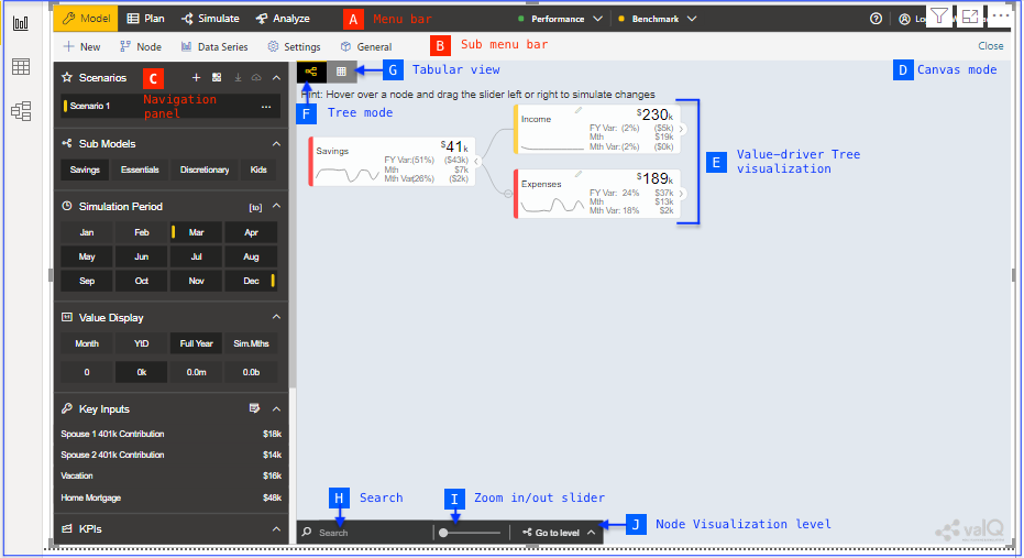 ValQ User Interface